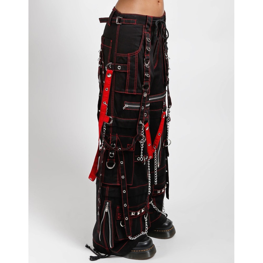 Tripp NYC - Miracle Wide leg trousers - Black/Red